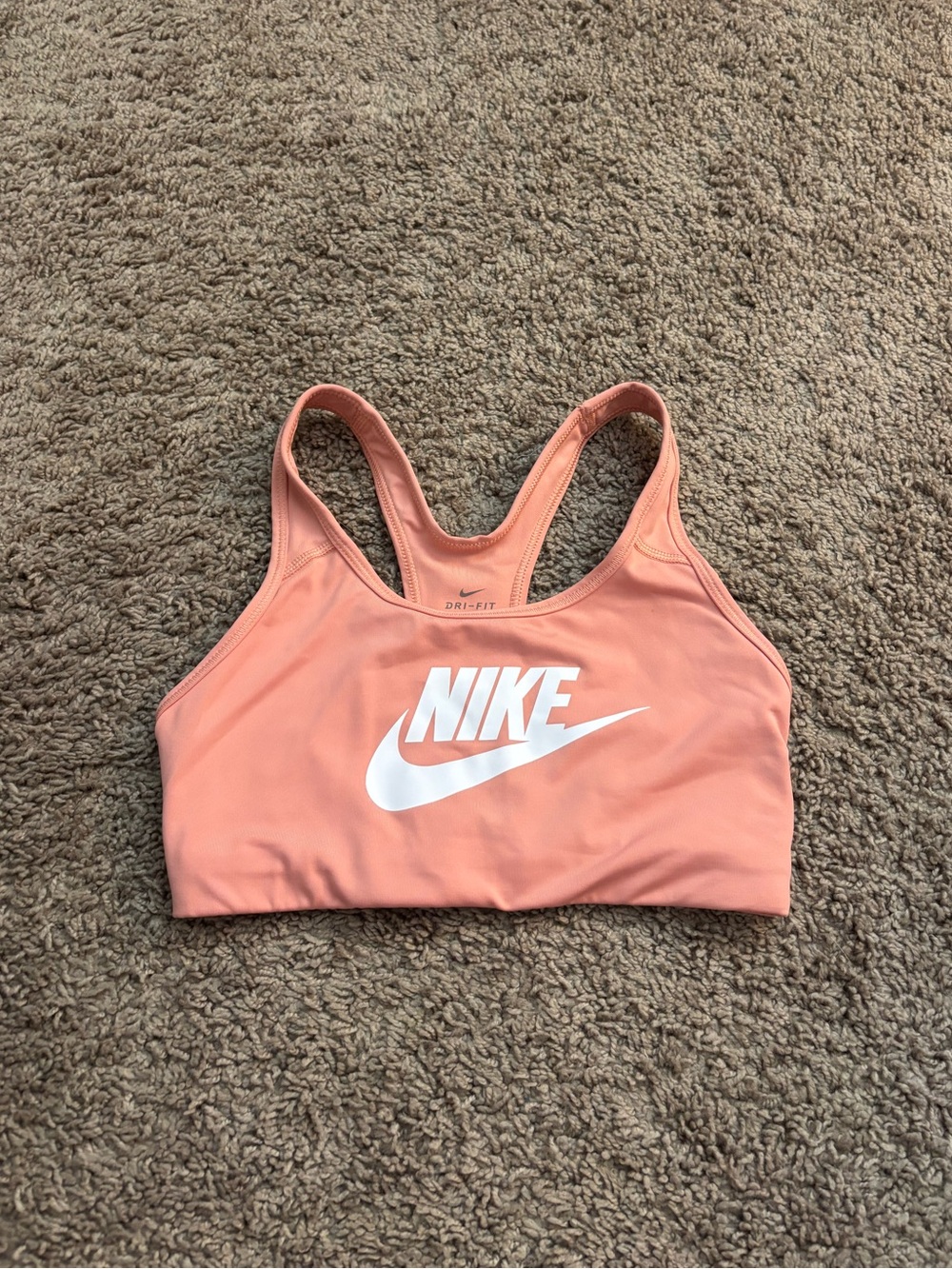 Nike Coral Pink Racerback Sports Bra